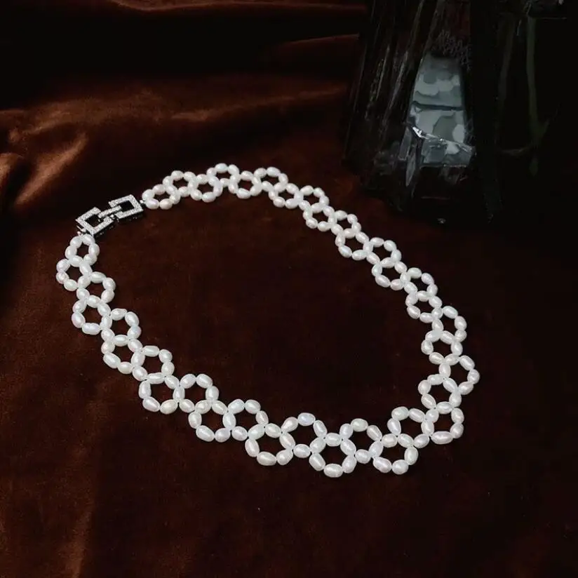 4-5 mm natural white south sea pearl necklace 16 