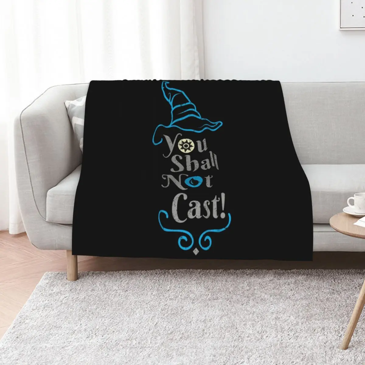You shall not cast! Throw Blanket Plaid Soft Plaid Decorative Throw Cute Fashion Sofas Large Blankets