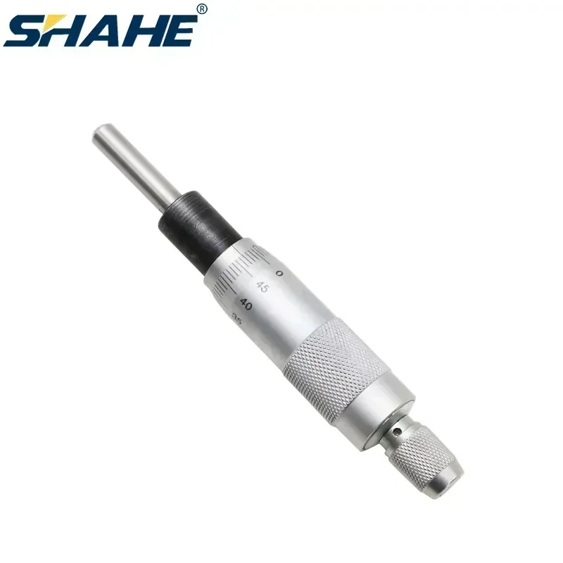 SHAHE 0-25mm 0.01mm Silver Round Needle Type Thread Micrometer Head Measurement Measure Tool