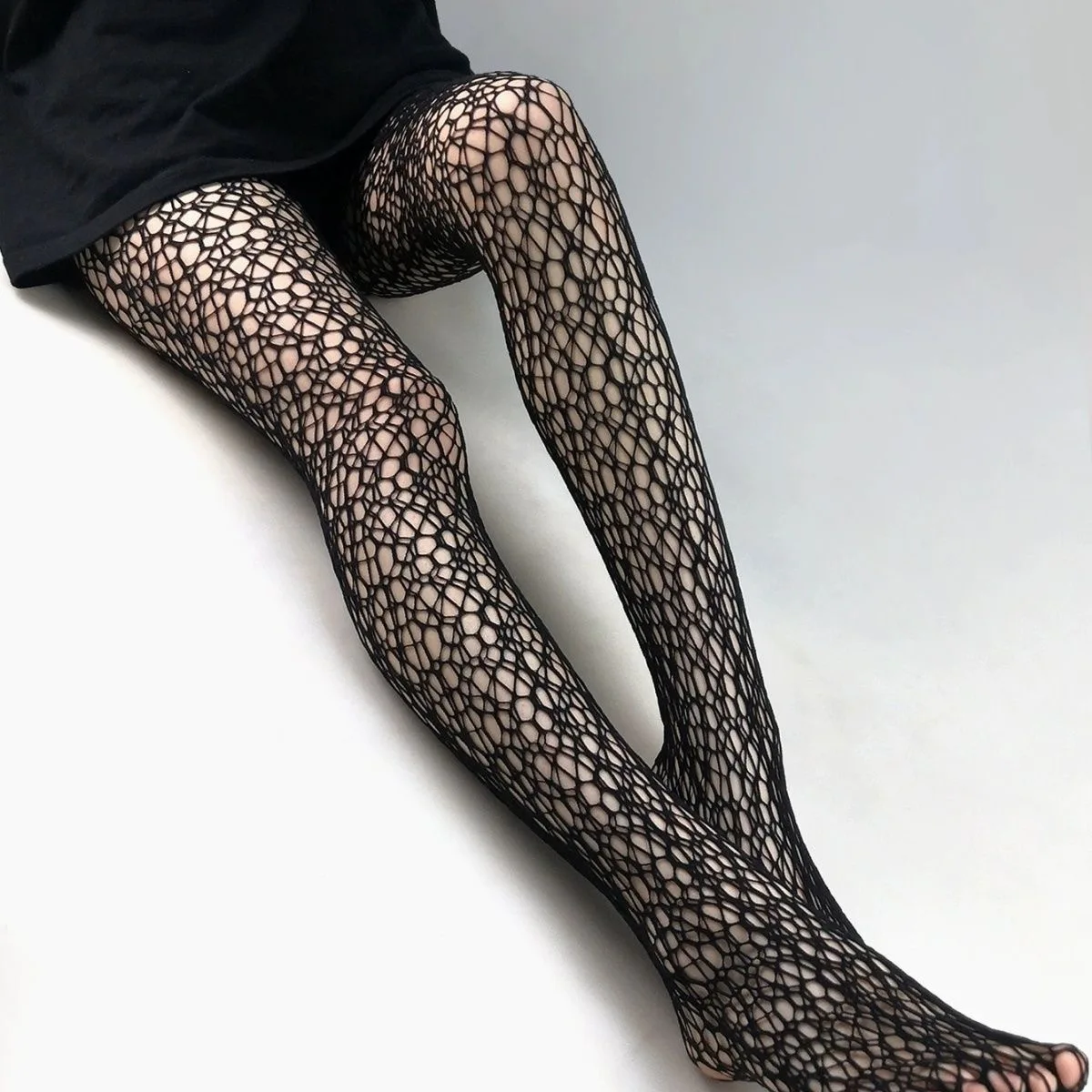 Fashion Sexy Women Pantyhose Tights Sexy Mesh Fishnet Pantyhose Nylon Irregularity leggings Stocking Female Conjoined Socks