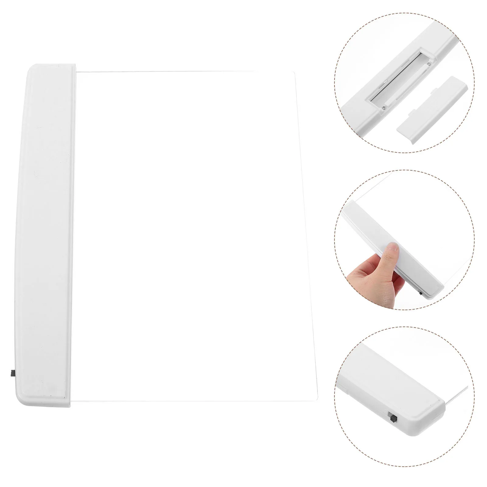 

Eye Protection Reading Light, Panel Book Lamp For Night Use, Powered Clip On Light For Bed, Page Glow Lamp