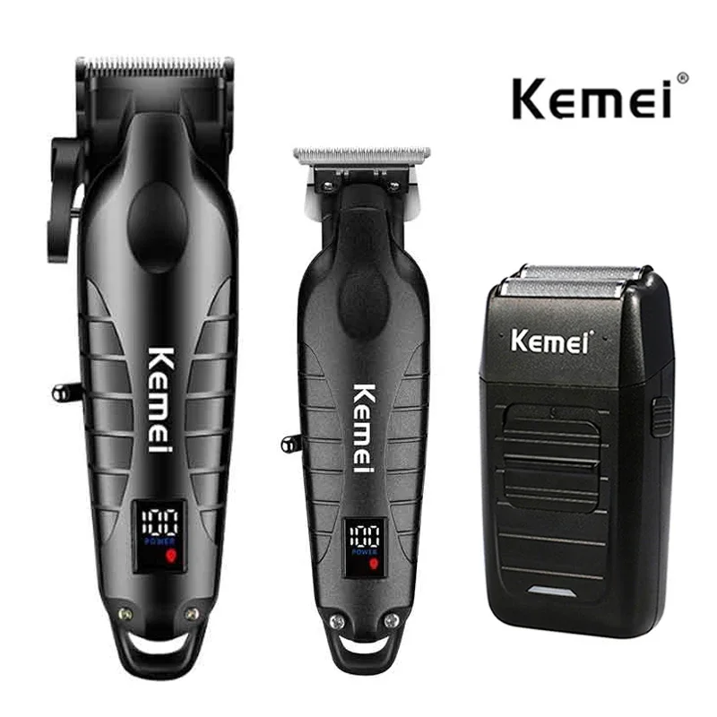 

Hair Clipper Kit Men, Shaver, Hair Trimmer, Professional Cutting Machine, KM-2290, KM-2293, KM-1102