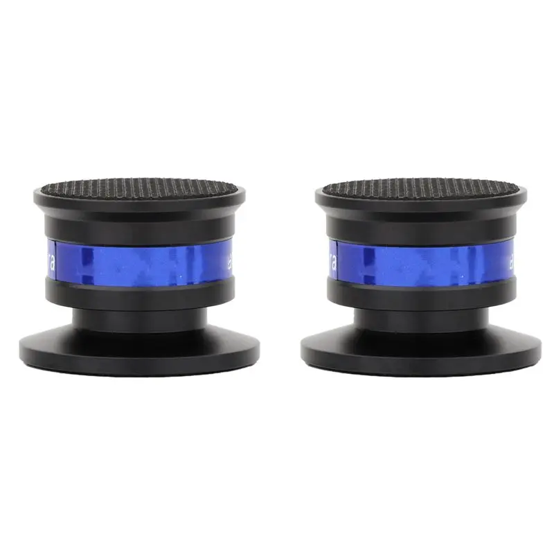 A31T 2X Speaker Isolation Spikes Foot Pads, Aluminum Alloy Anti-Vibration Base Pad for Turntable Amplifier, Adjustable Height,