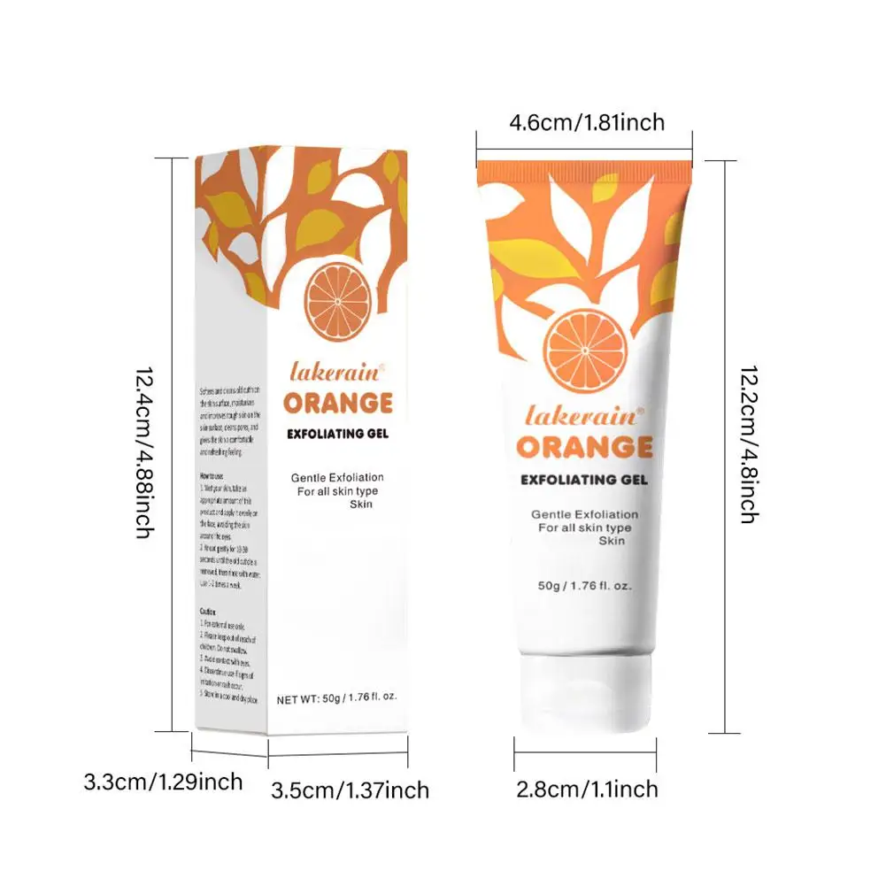 Orange Exfoliating Gel Dead Spot Remover Brighten Peeling 50g Gentle Repair Scrub Whiten Hydrating Moisturizer Korean Skin Care