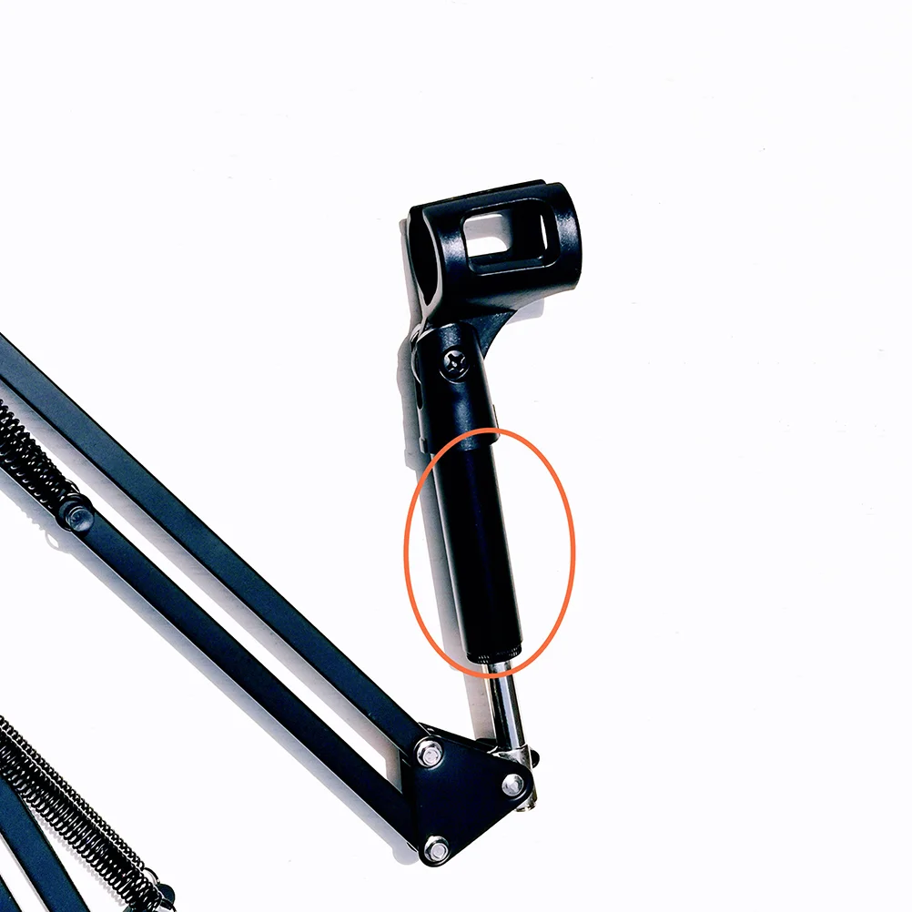 Extension Pole Mic Arm Stand Rod Microphone Tube Extender Desk Black Extenders for