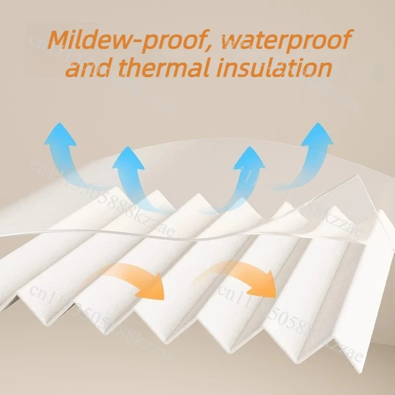 Waterproof Shower Curtain Arc-shaped Sliding Rail Shower Curtain Foldable Bathroom Partition Curtain Toilet Dry-wet Separation