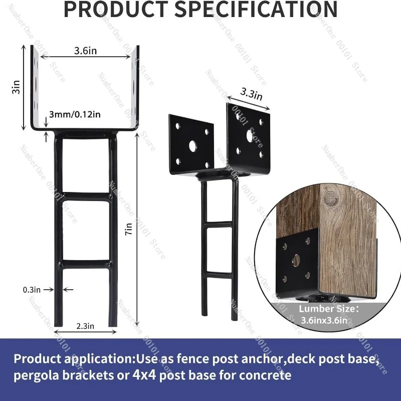 American-style Wooden Fence Embedded Parts, Shed Embedded Parts, Fence Posts, Oil Tank Brackets, Ground Anchor Nails