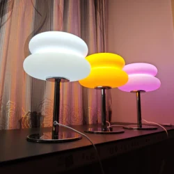 LED lamp bedroom room lamps 9-level dimming USB plug living Study room decoration ambient table lamp（Not glass）