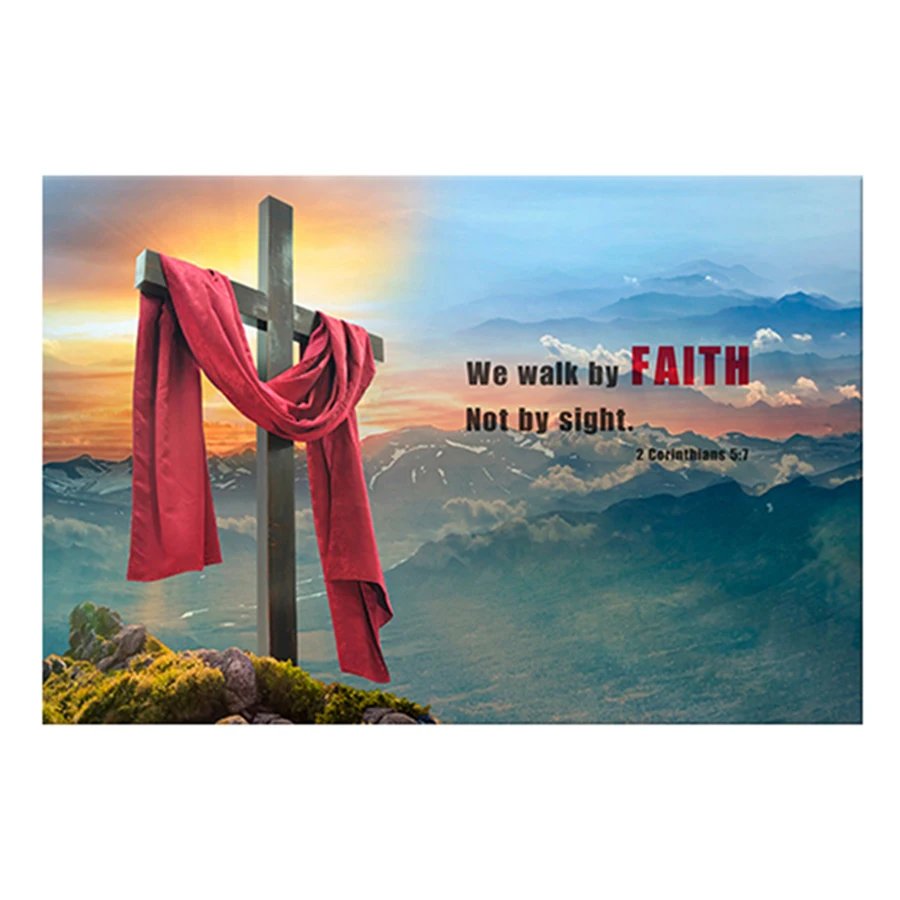 Diamond Painting Modern Christian Landscape Picture Motivational Wall Art Inspirational Canvas Paintings For Living Room Home De