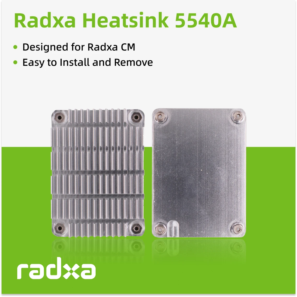 Radxa Heatsink 5540A, Designed for Radxa CM, Easy to Install and Remove.