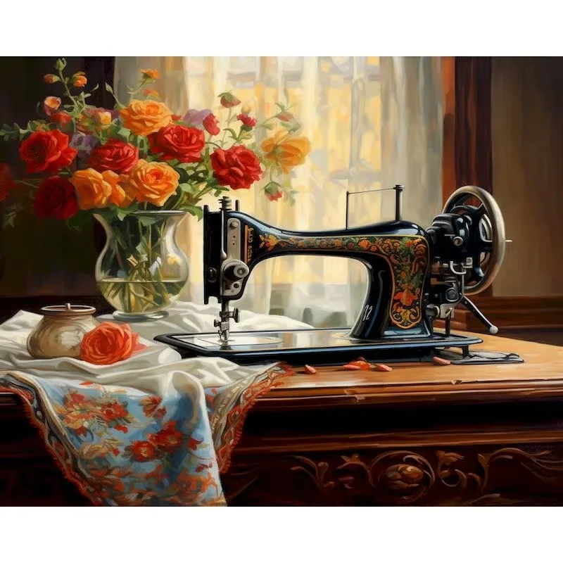 500/1000 Pcs Sewing Machine Jigsaw Puzzle Home Decor Adults Puzzle Games Family Fun Puzzles Educational Toys for Adults