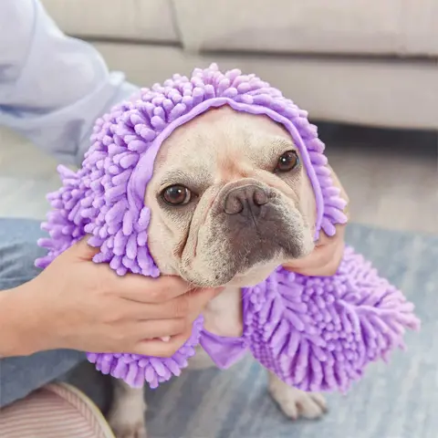 Fiber Chenille Dog Towel Dryer Microfiber Super Ultra Absorbent Towel Quick Drying SoftThick Safe Breathable Puppy Pet BathTowel