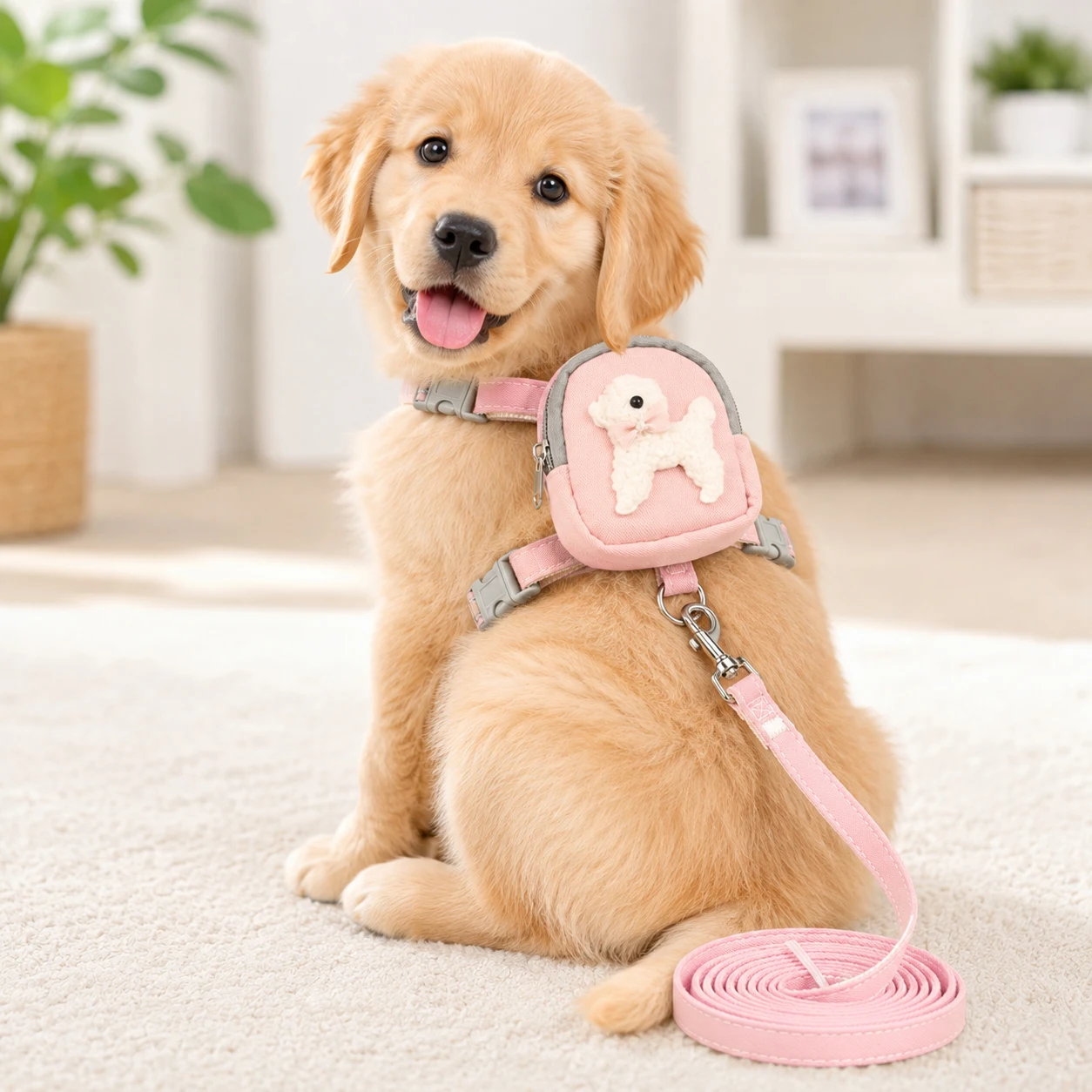 Fashion Cat Dog Harness and Leash Set for Cats Small Dogs Cute Dog Harness  Perfect for Outdoor Adventures and Carrying Treats