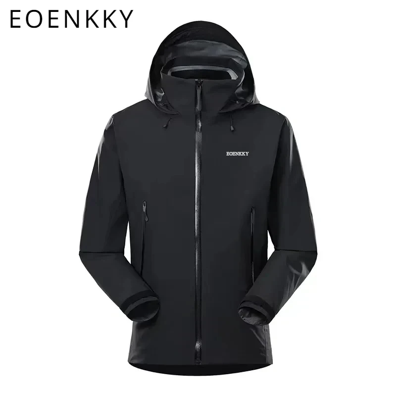 2024 High Quality EOENKKY Beta ar Outdoor Three-layer Hard Shell Men\'s Casual Waterproof Lightweight Mountaineering Jacket