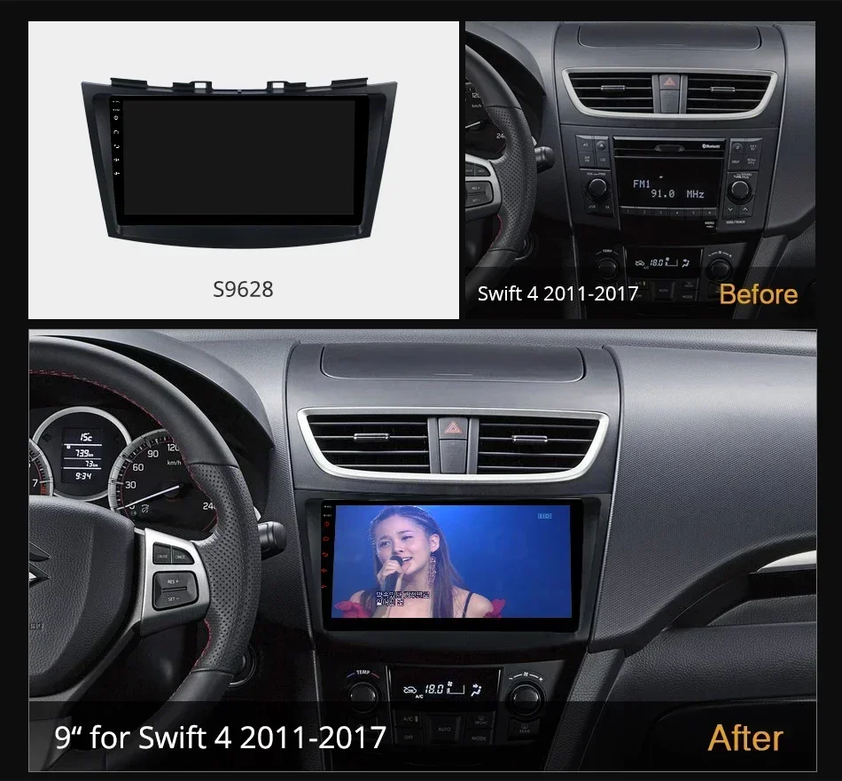 Ownice K6+ 2K for Suzuki Swift 4 2011 - 2017 Car Radio Multimedia Video Player Navigation Stereo GPS Android12 No 2din 2 Din DVD