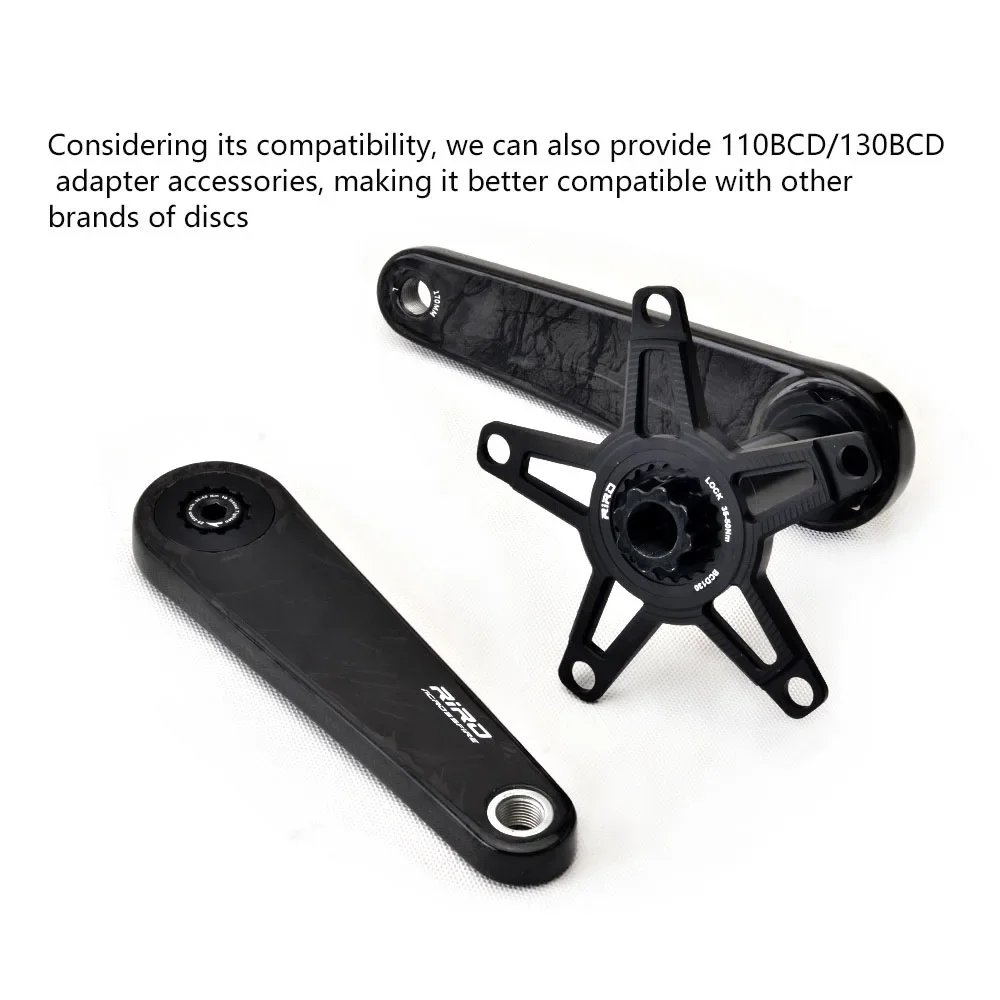 110 130 bcd chainring Adapter spider 4 bolt Converter for Shimano Carbon Crankset MS DIRECT MOUNT 1x 2x chainring view 5