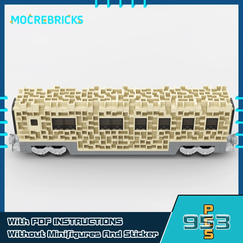 Urban Transportation Series Sci-Fi Train Car Model MOC Building Block Originality Puzzle Bricks Granule Toys Kit Children Gift