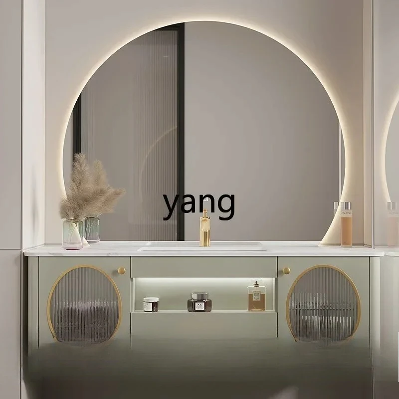 CX intelligent light luxury custom bear mirror washbasin cabinet