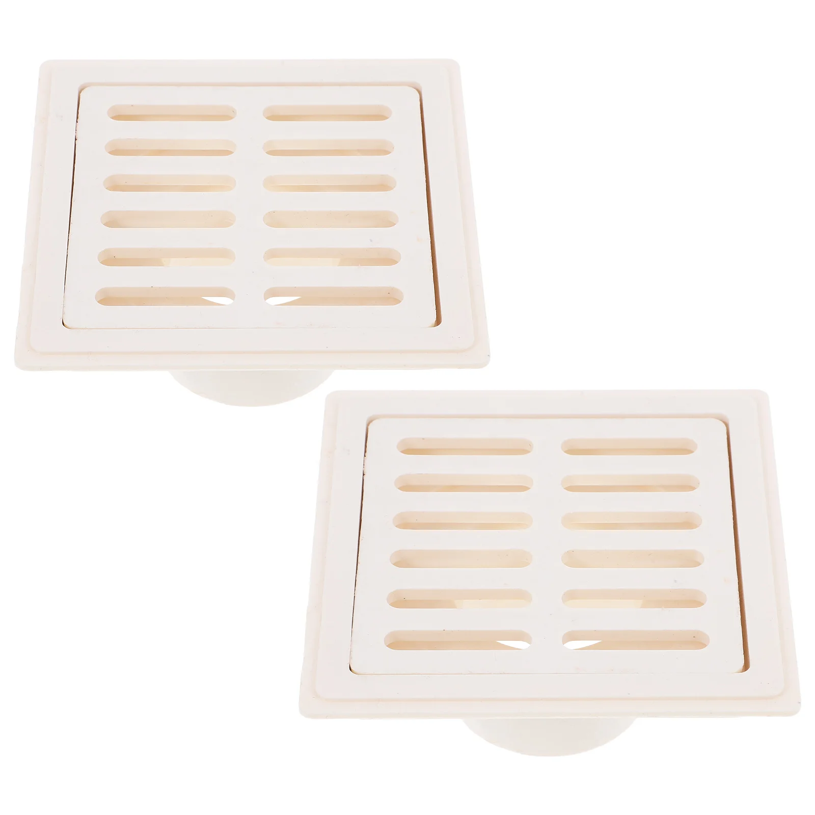 2 Pcs Replacement Floor Drain Strainer Kit Pipe Insert Cover Part Convenient Tub Beige