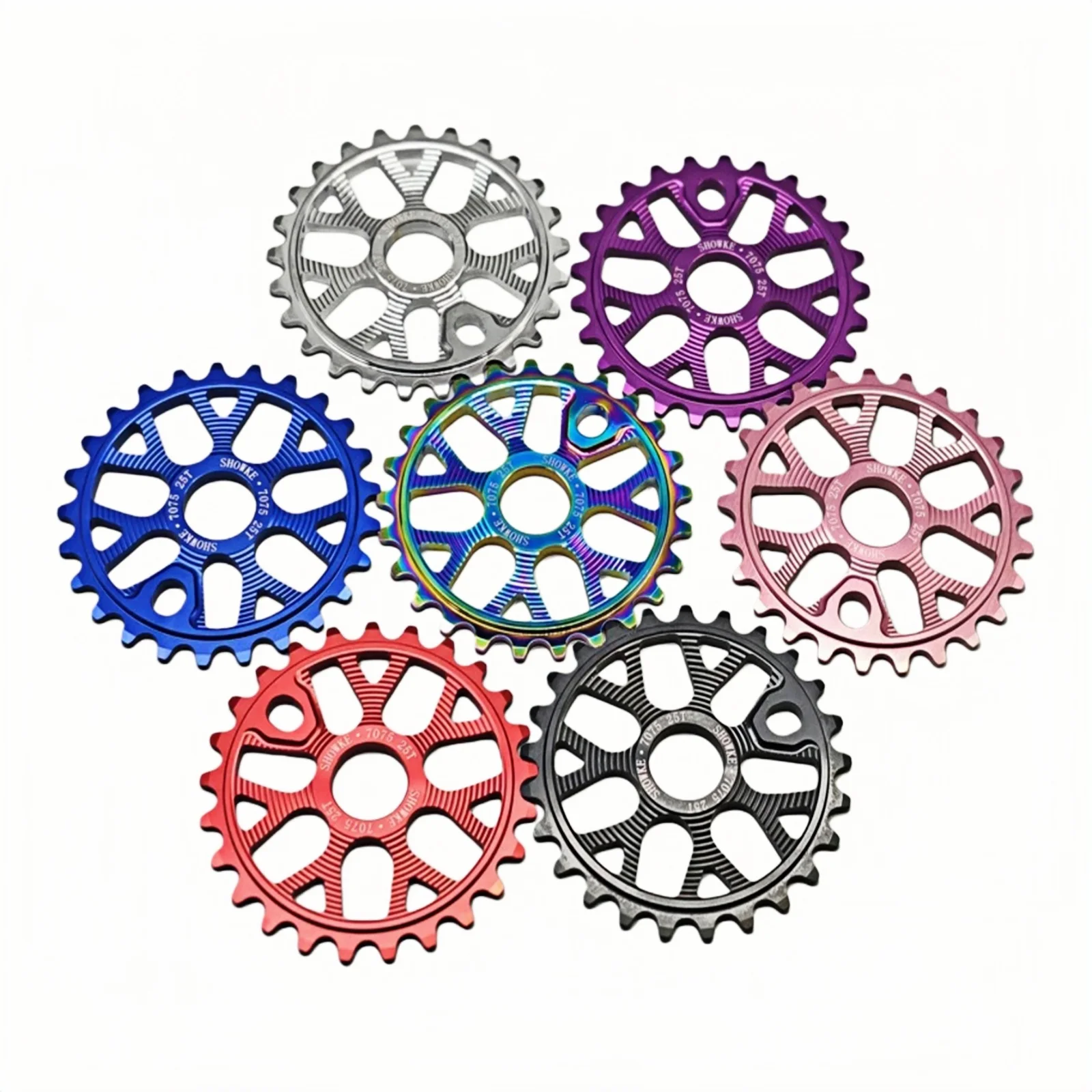 AliExpress NONE BMX Sprocket 1/2" * 1/8" 25T Bicycle Chainwheel Lightweight Aluminum Alloy 7075 CNC Racing Performance Bike Chainring BMX Parts