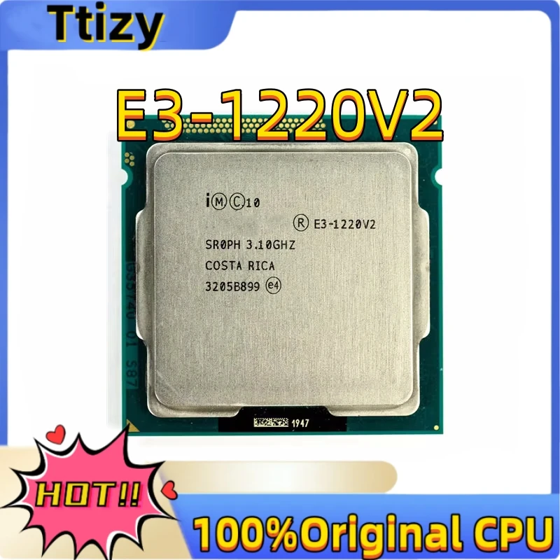 Xeon E3 1220 V2 1220V2 3.1GHz 8MB 4 Core SR0PH LGA 1155 CPU Processor