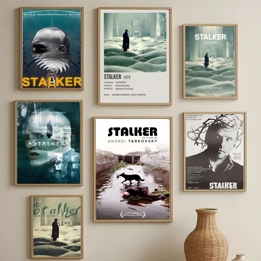 Classic Movie Stalker Poster Versatile HD Waterproof Wall Art Self-Adhesive Decor for Any Space Ideal Gift