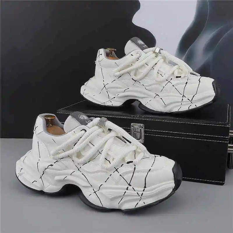 

Men Casual Leather Shoes High Quality Comfortable Sneakers Men Outdoor Walking Shoes Fashion All Match Men Board Shoes 2025 New