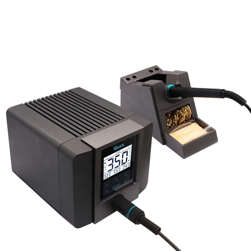 QUICK TS1200A Best Quality lead-free soldering station electric iron 120W anti-static soldering 8 second fast heating Welding