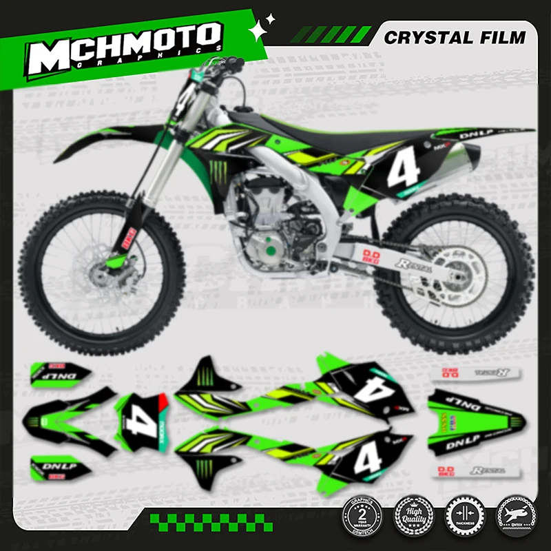 

MCHMFG для Kawasaki 2016 2017 2018 KXF 450 KX450F графический фон наклейки 001