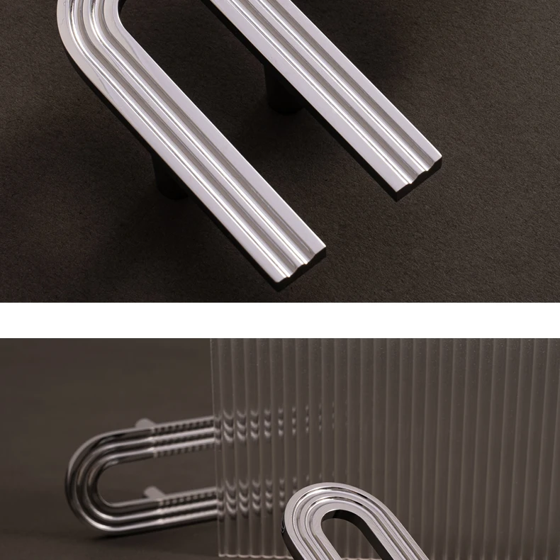 Chrome finished solid brass cabinet handle — supplier illustration 21