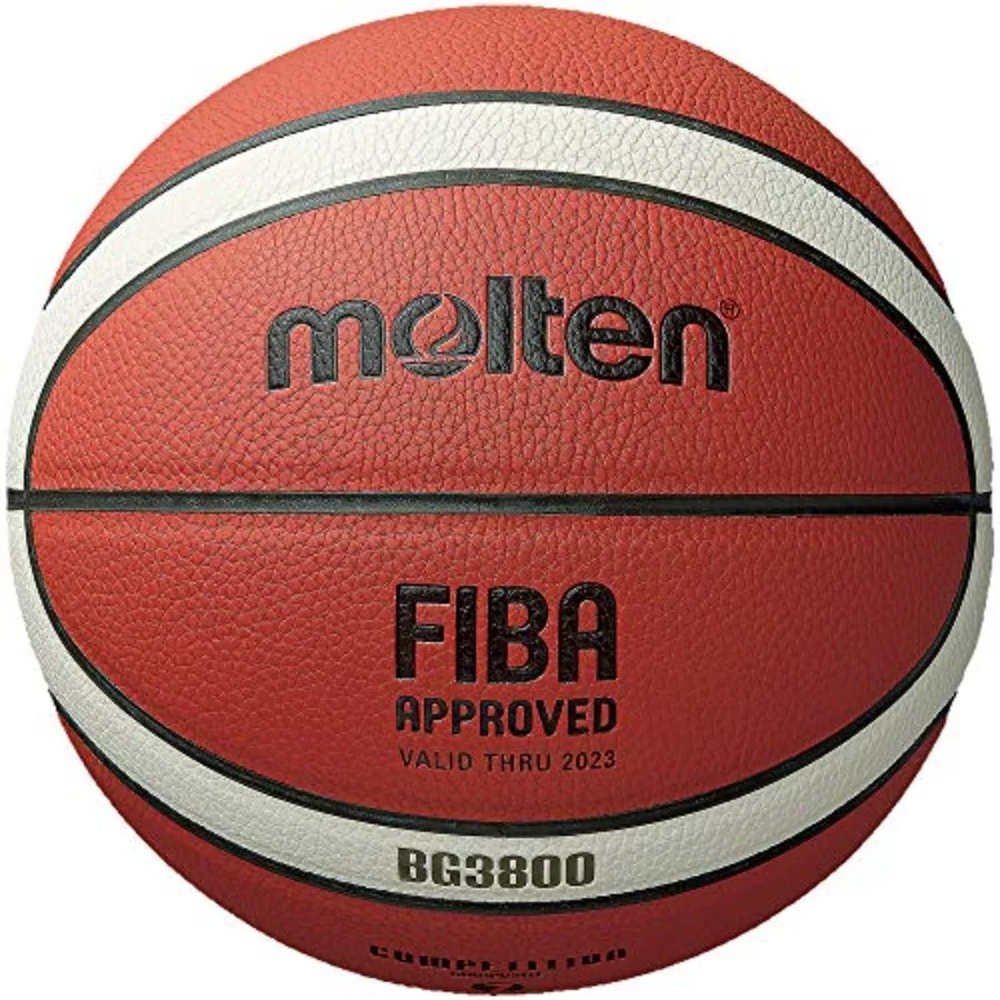 

FIBA Approved Basketball for Adult Players Size 7 28.5 Inches Diameter Orange and Cream Color Combination Ideal for Competitive