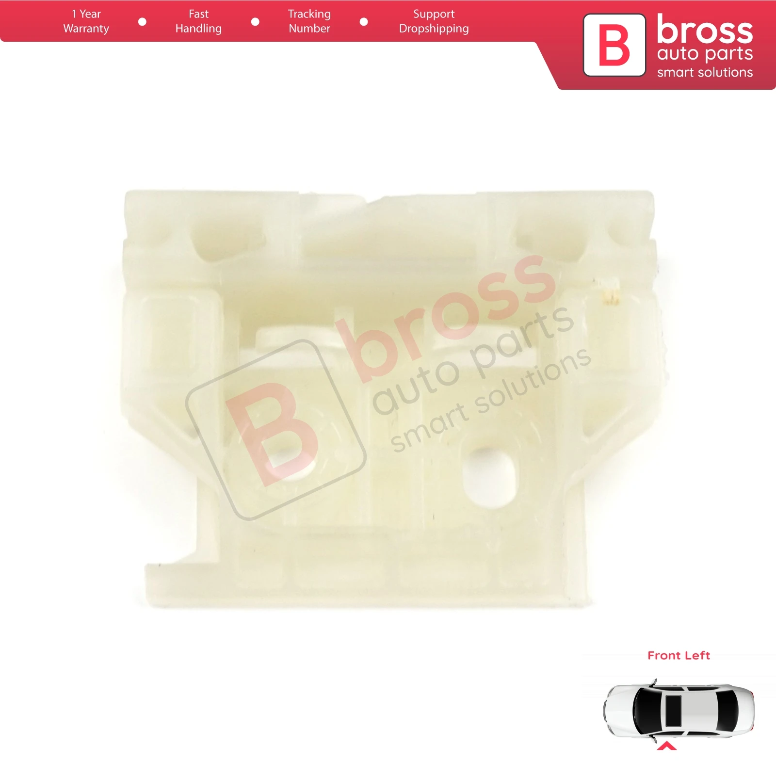 Bross Auto Parts BWR705 Electrical Power Window Regulator Clips Front; left Citroen C5 2008-On for DS3 Ship From Turkey