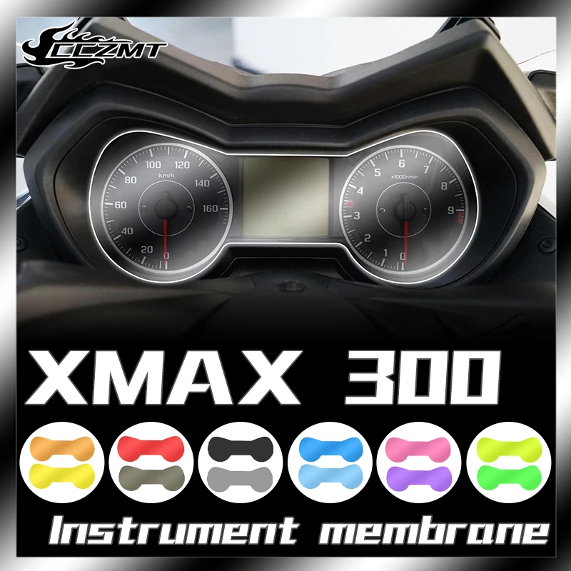 Filme do farol para YAMAHA XMAX 300, filme de luz da cauda preta defumada, modificação do espelho retrovisor, 2017-2022