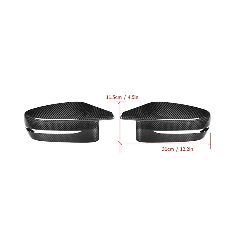 Dry Carbon Fiber Rearview Mirror Covers Cap For BMW 5/7/8 Series G30 G38 G11 G12 G14 G15 G16 2017-IN Replacement Side Mirror Cap