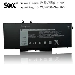 3HWPP Laptop Battery Replacement for Dell Latitude 5401 5410 5411 5501 5510 5511 Precision 3541 3551