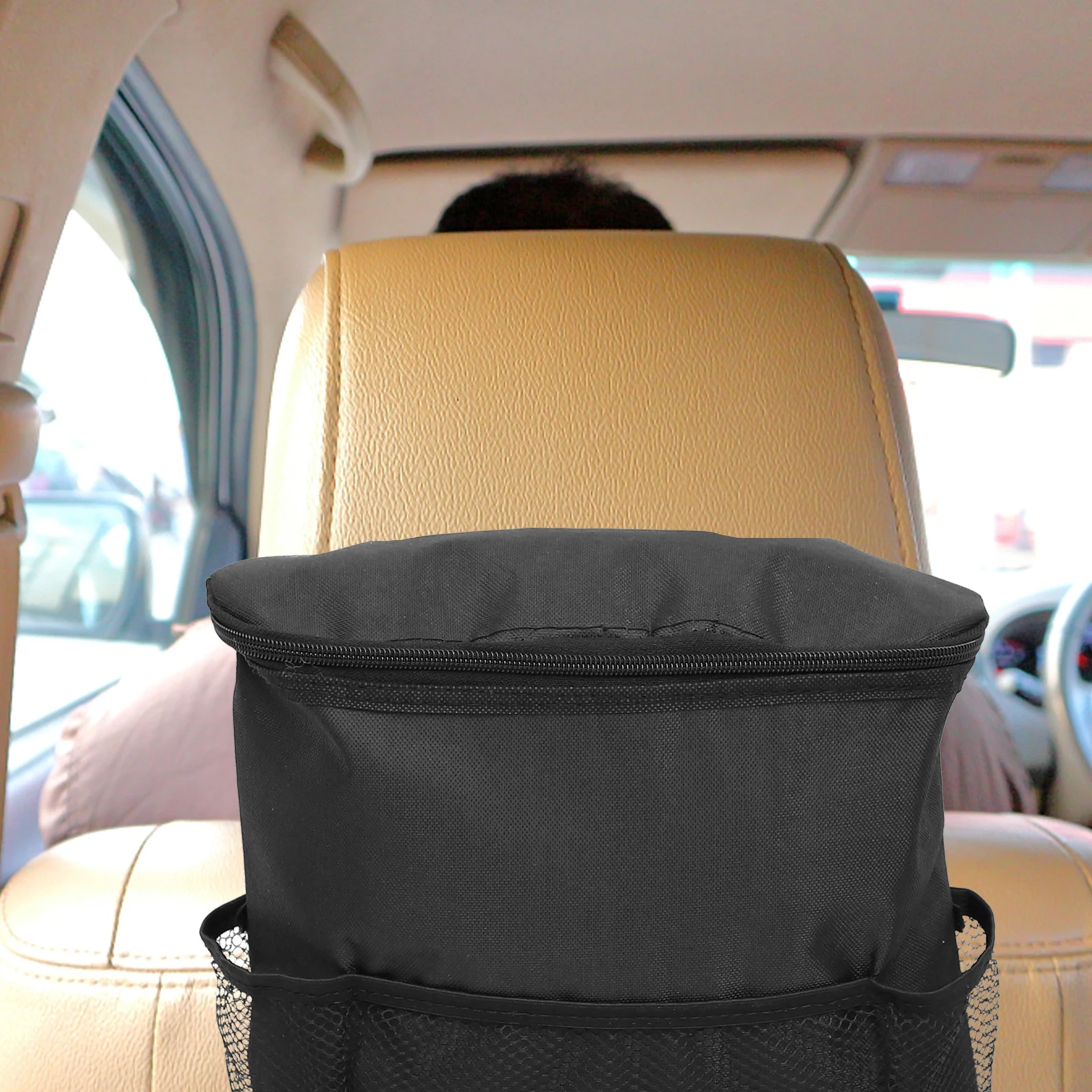 

Seat Back Organizer Insulated Cooler Bag Multi-Pocket Storage Tissue Cd Drinks Umbrella Pen Snacks For Car Backseat Lightweight