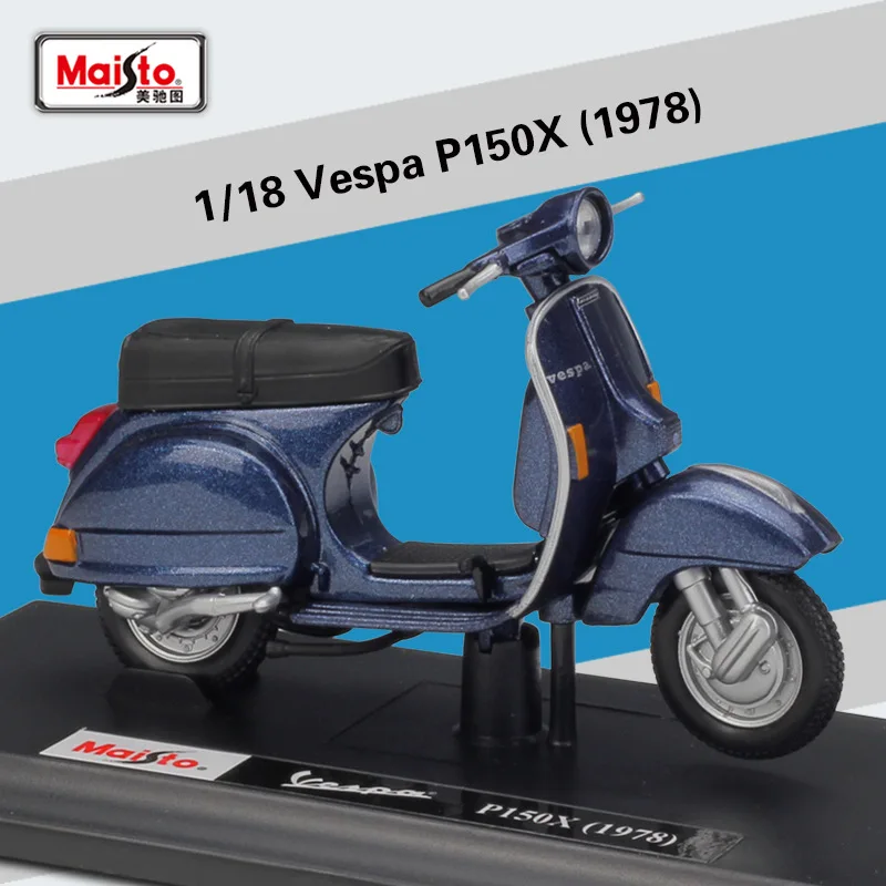 Welly 1:18 Vespa 1978 P150X High Simulator Motorcycle Bike Scooter Motorbike Diecast Alloy Metal Model B206