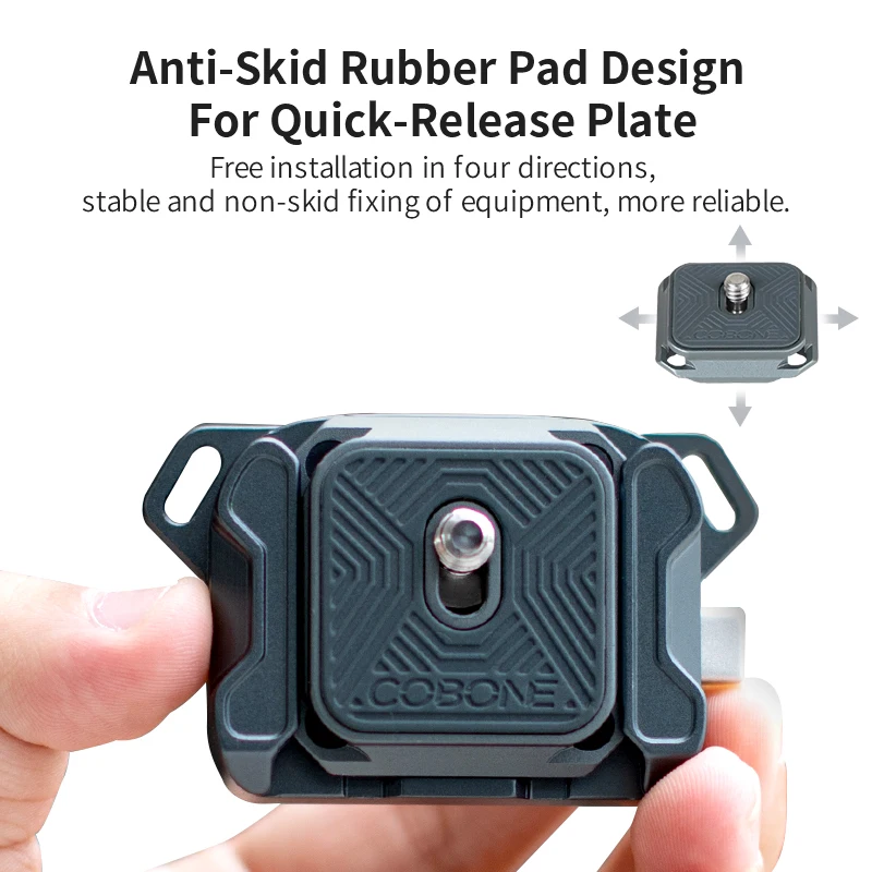 XILETU Quick Release สายคล้องไหล่ฐานกล้อง Sling Quick Disconnect Adapter สําหรับ Fast Release Plate พร้อม Fujifilm Canon Sony