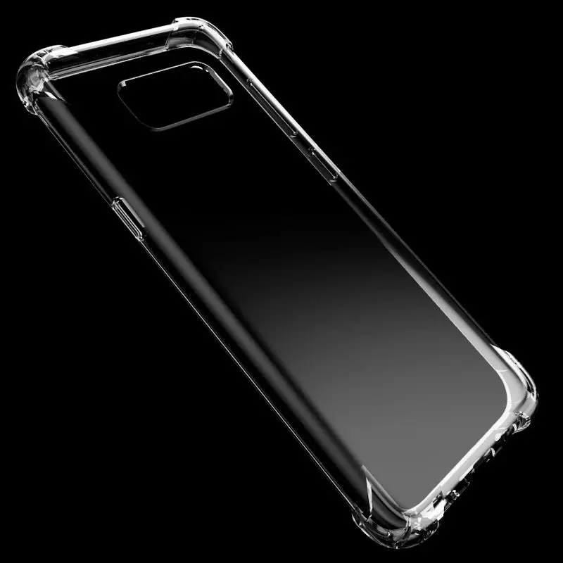 Shockproof Clear Soft Silicone Armor Case for Samsung Galaxy A50 A30 A70 M20 A6 A8 J4 J6 Plus A9 A7 2018 S9 S10 Plus back cover