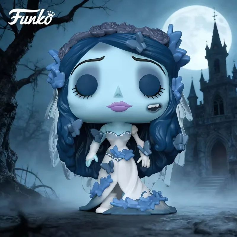 Funko Pop Tim Burton's Corpse Bride Emily Premium Vinyl Figure Collectible Desktop Display Home Decor Gift for Gothic Movie Fans view 2