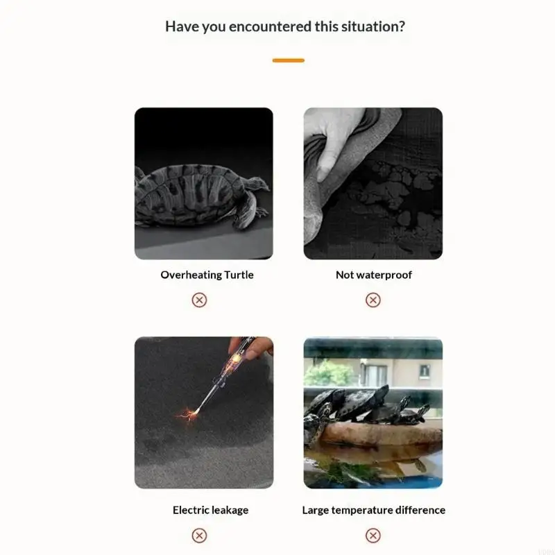 

(1 упаковка) Грелка для террариума — водонепроницаемый силиконовый коврик с американской вилкой, грелка для домашних животных