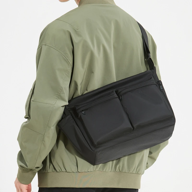 

Men Shoulder Crossbody Bags Sling Casual Travel Postman Men's Messenger Bags Fashion Oxford Cloth Satchel Waterproof Man Handbag