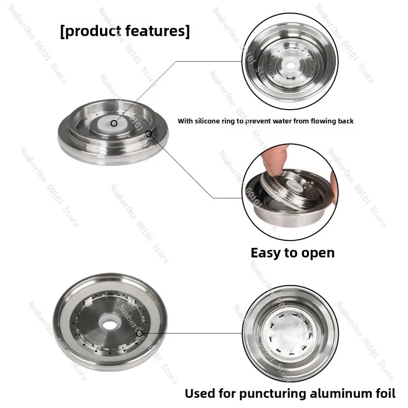 Capsule cup two-in-one converter vertuo to nespreso large to small capsule holder one machine dual-purpose adapter