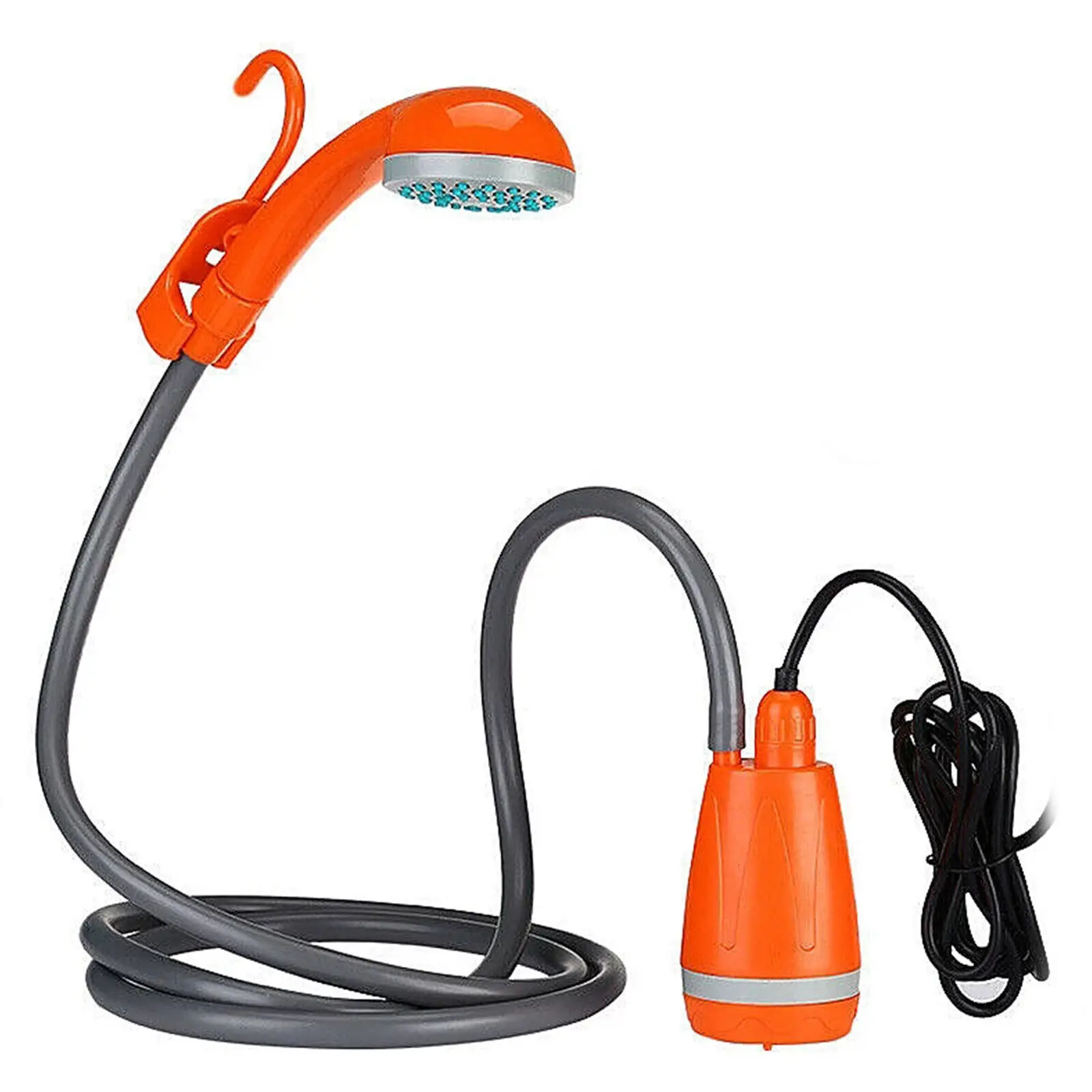 

62W 12V Portable Outdoor Shower Head Water Pump Camping Hiking