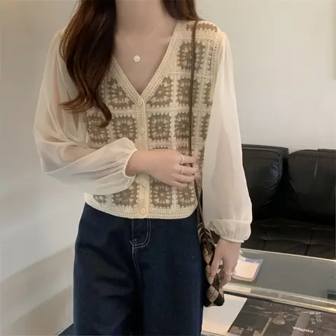 10 best sales बोहेमियन ब्लाउज - №9