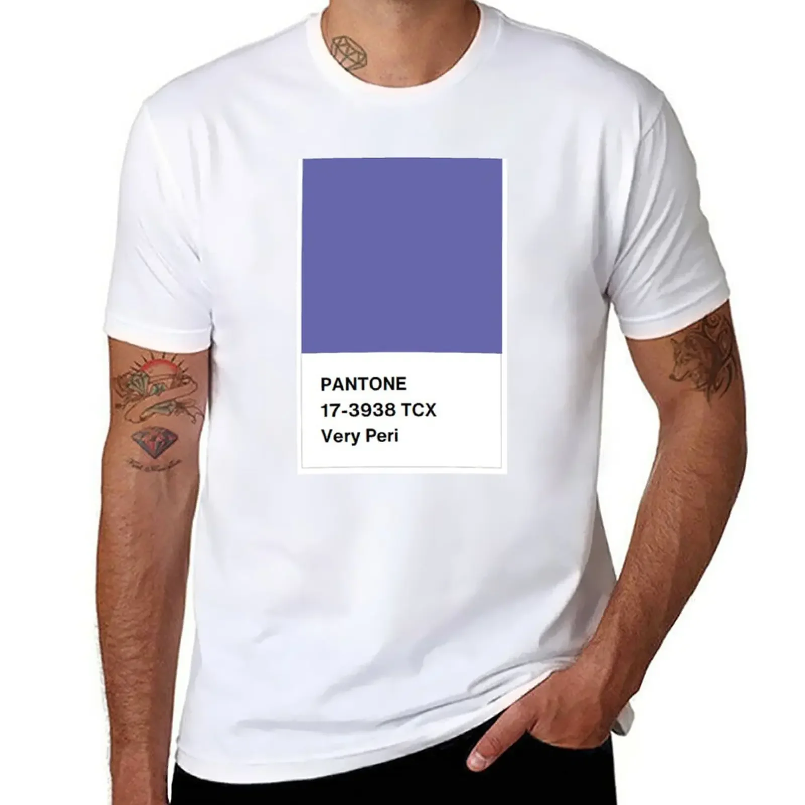 

Pantone Colour 17-3938 TCX Very Peri (Colour of the Year 2022) T-Shirt summer tops sports fans shirts graphic tees mens clothes