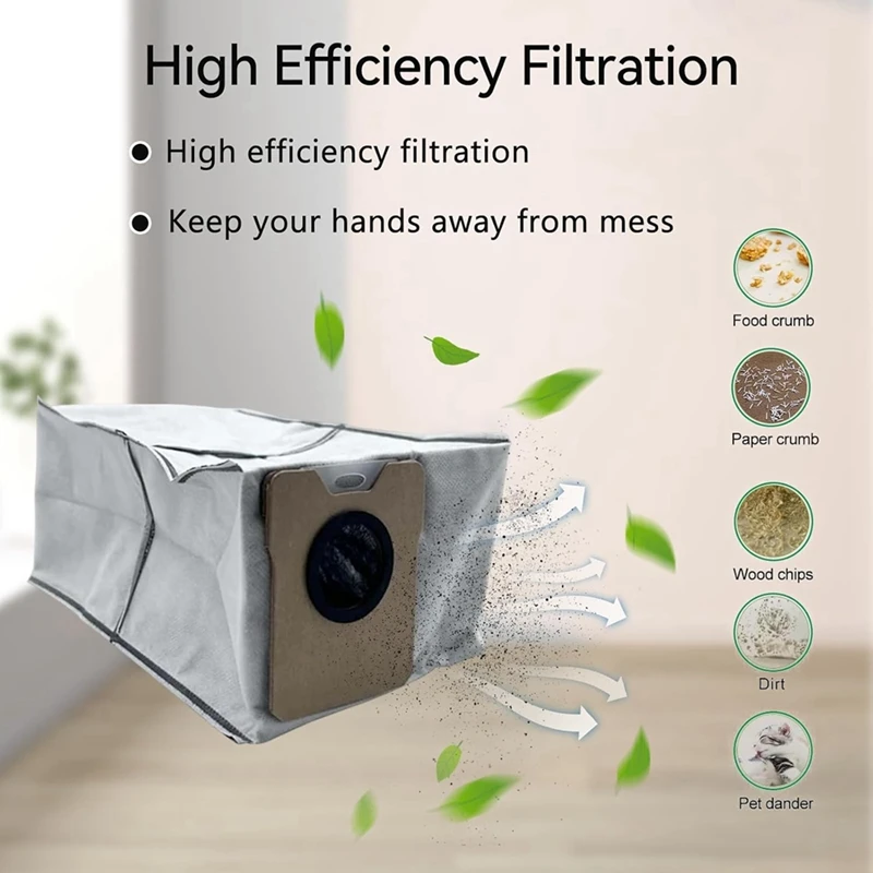 12 шт. мешок для пыли, накладка для швабры для Eufy Omni C20, робот-пылесос, запасные части, вакуумный мешок, накладка для швабры, аксессуары