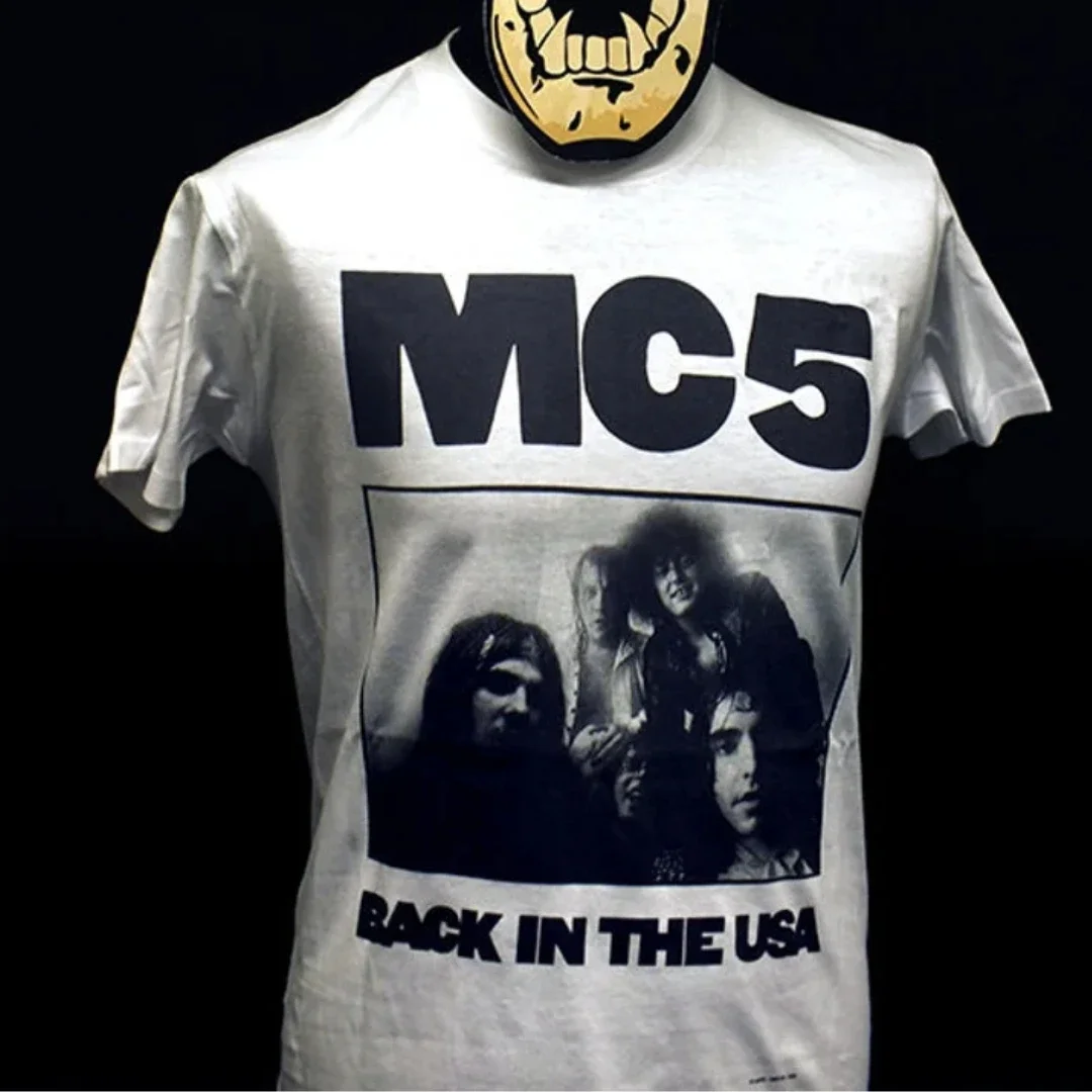 Camiseta Mc5 Hipster masculina, 100% algodão, Harajuku, de volta aos EUA