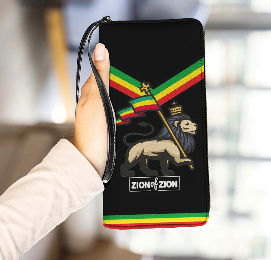 

Bolivia National Flag Black Purses Fashion Lion Designer Luxury Bag Wallets Multi-card Slots Holder Female Carteras Para Mujer