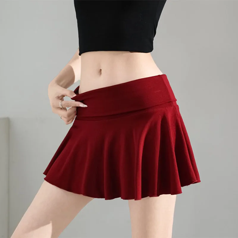 Damskie sportowe spódniczki, modne spodenki z ochroną przed odblaskami, mini spódniczki do biegania, tenisa, golfa, uniwersalne, miękkie, oddychające spódnice w kształcie litery A.